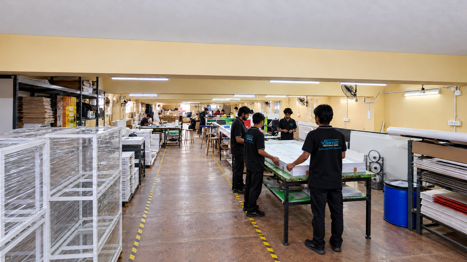Large-format printing facility