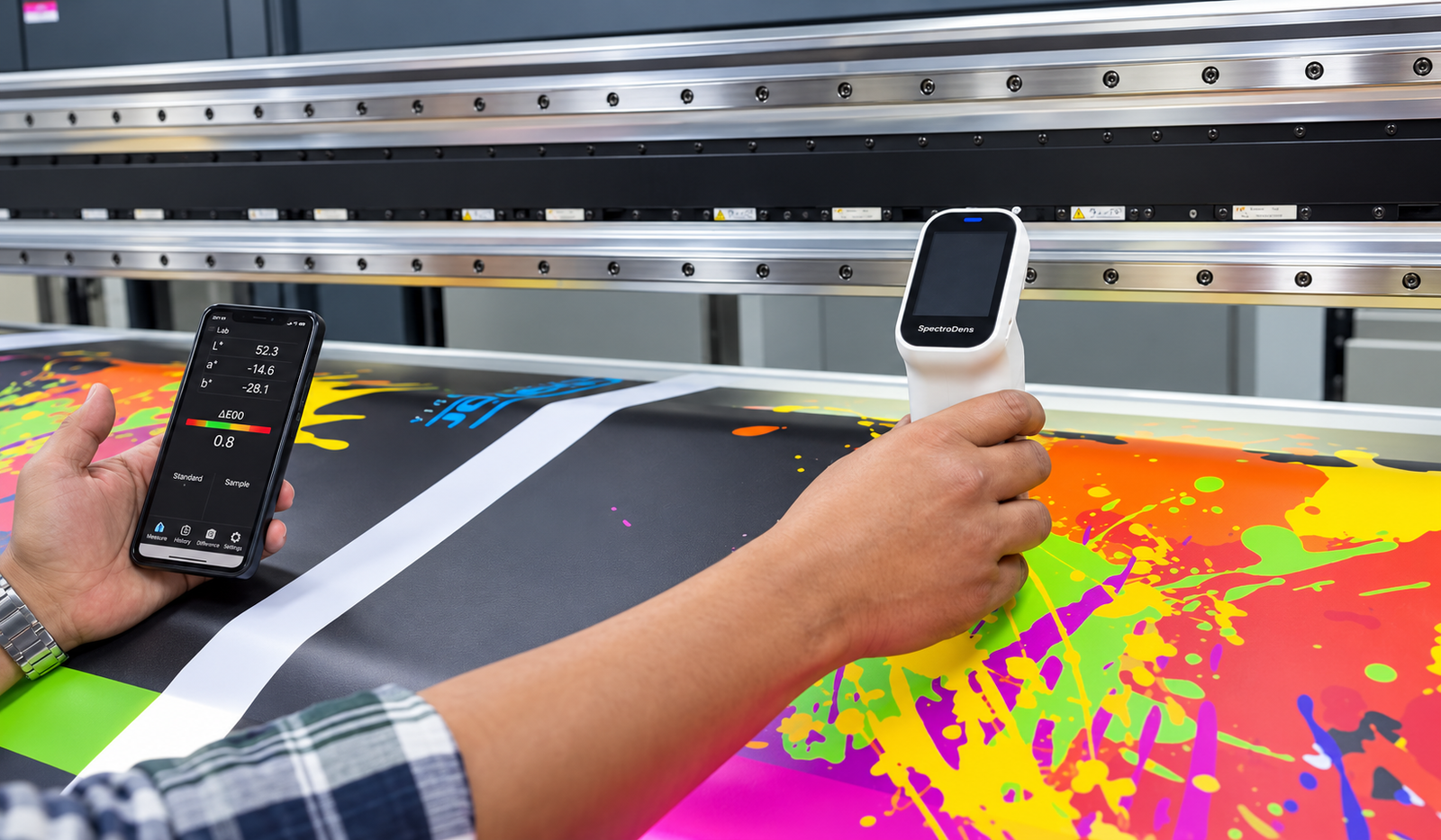 Large-format printing production